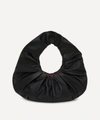 Mansur Gavriel Mini Scrunchie Leather Bag In Black