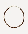 ANNI LU GOLD-PLATED EYE OF THE TIGER MULTI-STONE BEADED NECKLACE,000741935