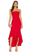 Lovers & Friends Urgonia Gown In 鲜红