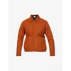 CRAIG GREEN MENS ORANGE QUILTED CONTRAST-PANEL SHELL JACKET S