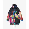 Sacai Mens Multi X Kaws Abstract-print Shell Jacket M