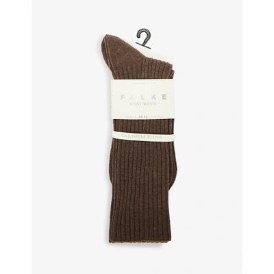 Falke Cosy Wool-cashmere Socks In 5622 Jasper