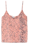 NEVER FULLY DRESSED CORAL LEOPARD PRINT CAMISOLE