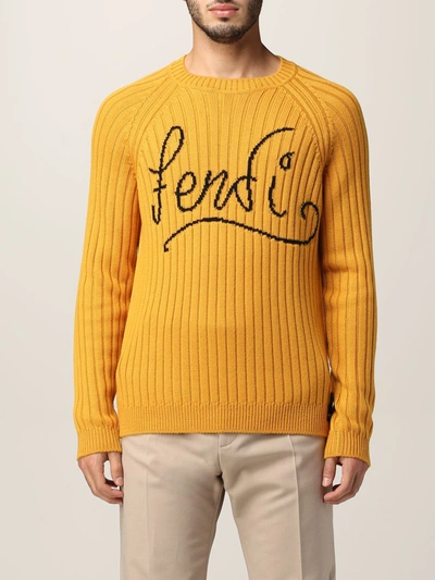 Fendi Sweater  Men Color Yellow