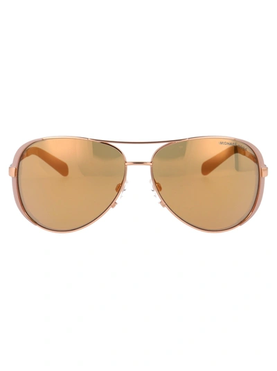 Michael Kors Chelsea Sunglasses In 1017r1 Rose Gold/taupe