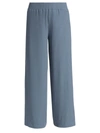 L Agence The Crawford Ribbed Wide-leg Pants In Steel Blue