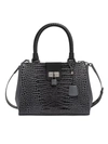 Tumi Pavia Cori Croc-embossed Tote Bag In Charcoal