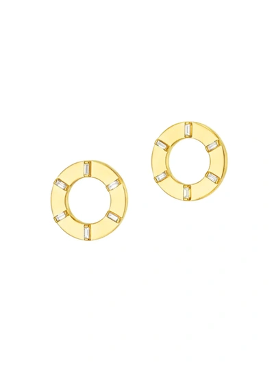 Cadar Women's Light 18k Gold & Diamond Prime Stud Earrings