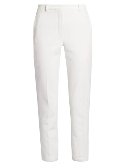 Loro Piana Ankle Crop Trousers In White