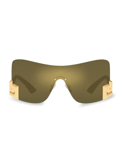 Versace 40mm Square Sunglasses In Gold