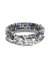 JOHN HARDY MEN'S CHAIN CLASSIC SILVER BEADED TRANSFORMABLE BRACELET,400014883189
