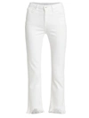 Jonathan Simkhai River Core High Rise Skinny Jeans In Distressed In Distressed White