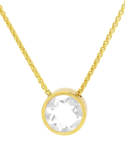Dean Davidson Women's Signature Midi 22k Goldplated Quartz Pendant Necklace In Crystal Quartz Gold