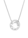Dean Davidson Signature Knockout Rhodium-plated Quartz Pendant Necklace In Crystal Quartz Silver