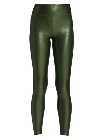 Heroine Sport Marvel Metallic Leggings In Army