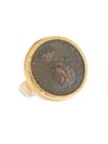 GURHAN WOMEN'S ANTIQUITIES 24K YELLOW GOLD & DIAMOND ROMAN COIN RING,400013804497