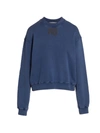 Alexander Wang T Logo Cotton Terry Sweatshirt In Estate Blue