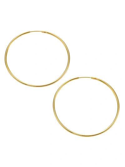 Shashi 18k Gold Vermeil Endless Hoop Earrings