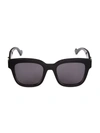 Gucci Generation 52mm Square Sunglasses In Shiny Black