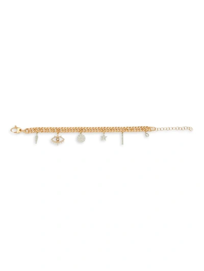 Meira T Men's 14k Gold & Diamond Charm Bracelet In Rose Gold