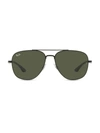 Ray Ban Rb3683 56mm Square Sunglasses In Black
