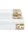 Versace Medusa Amplified Sheet Set In White Gold