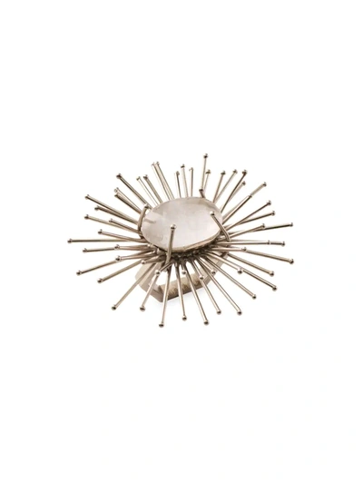 Kim Seybert Flare 4-piece Napkin Ring Set In Silver