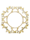 Kim Seybert Laurel Chargers, Set Of 4 In Gold Silver