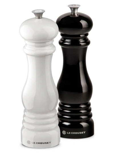 Le Creuset Salt And Pepper Mill Set In Black White