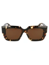 Bottega Veneta Acetate Havana Sunglasses In Brown