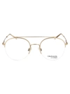 Calvin Klein Satin Silver Metal Optical Glasses In 716 Satin Light Gold