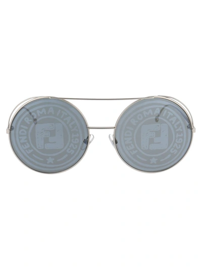 Fendi Ff 0285/s Sunglasses In Silver