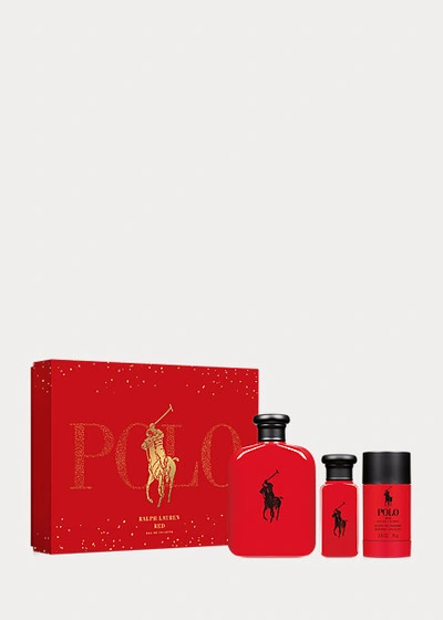 Ralph Lauren Polo Red 3-piece Gift Set