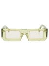 Jacquemus Les Lunettes Soleil Rectangle-frame Sunglasses In Multi Green