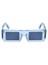 Jacquemus Les Lunettes Soleil Rectangle-frame Sunglasses In Shade Of Blue