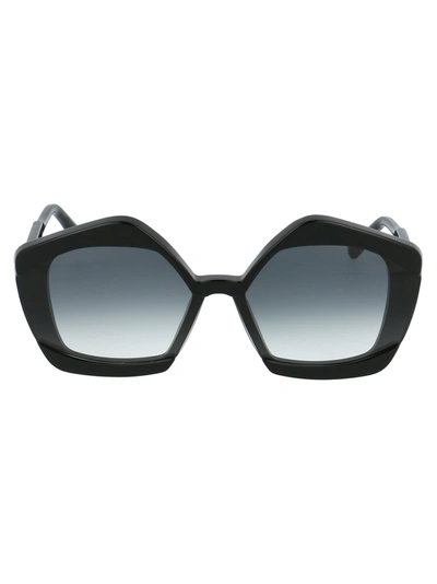 Marni Eyewear Me636s Sunglasses In 001 Black