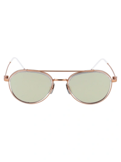 Thom Browne Tb-801 Sunglasses In Gold