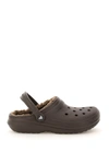 Crocs Classic Lined Clog Unisex In Brown