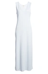Open Edit Sleeveless Maxi Dress In Blue Feather