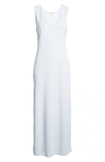 Open Edit Sleeveless Maxi Dress In Blue Feather