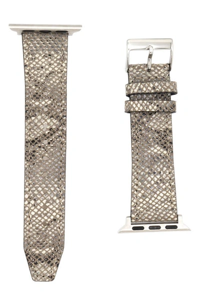 Rebecca Minkoff Python Print Leather Apple Watch® Band In Multi