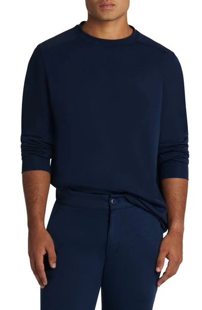 Bugatchi Comfort Long Sleeve T-shirt In Navy