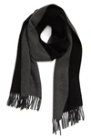 Andrew Stewart Double Face Cashmere Scarf In 003blkgy