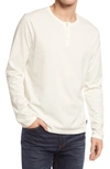 Ag Bryce Long Sleeve Henley Shirt In Ivory Dust