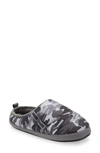 Puma Scuff Camo Quilted Slipper In Black/ Beige