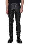 Frame L'homme Skinny Fit Jeans In Noir Coated