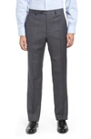 SANTORELLI MICRO DESIGN STRETCH WOOL TROUSERS,S1522-6