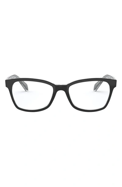Ray Ban 48mm Optical Glasses In Black