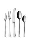 Georg Jensen Copenhagen Five-piece Matte Flatware Place Setting In Silver
