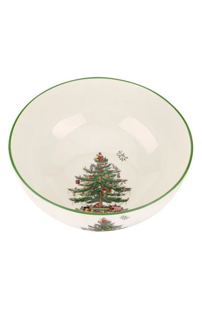 Portmeirion X Ted Baker Christmas Tree Serving Bowl In Green